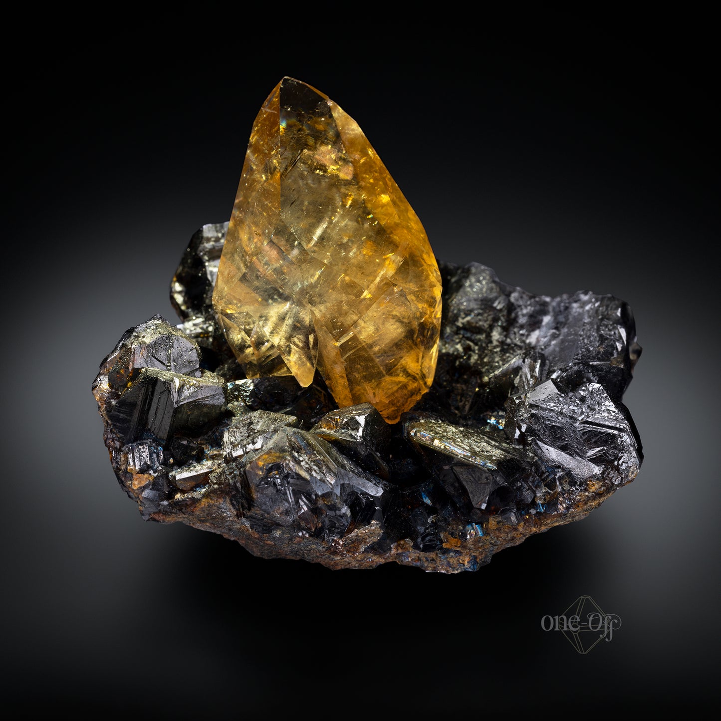 Calcite on Sphalerite