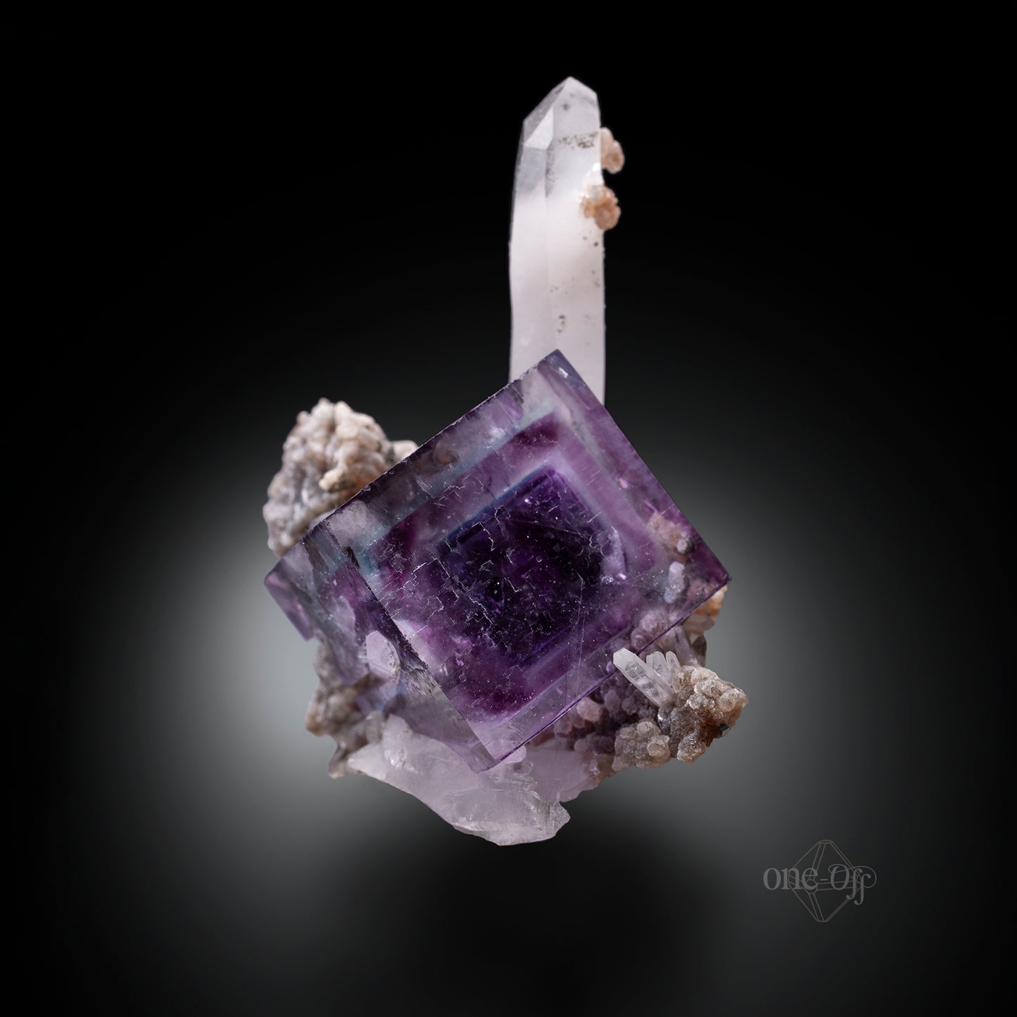 Fluorite and Quartz w/ Calcite