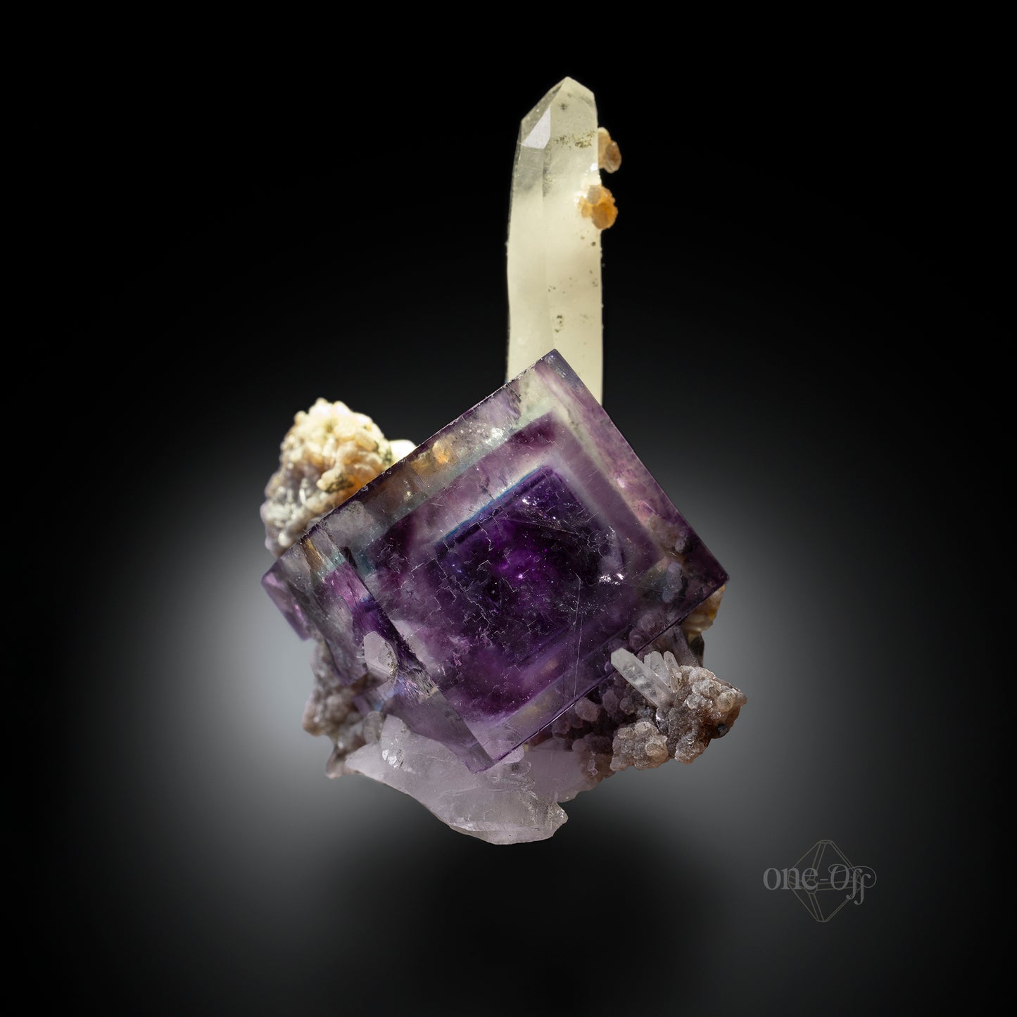 Fluorite and Quartz w/ Calcite