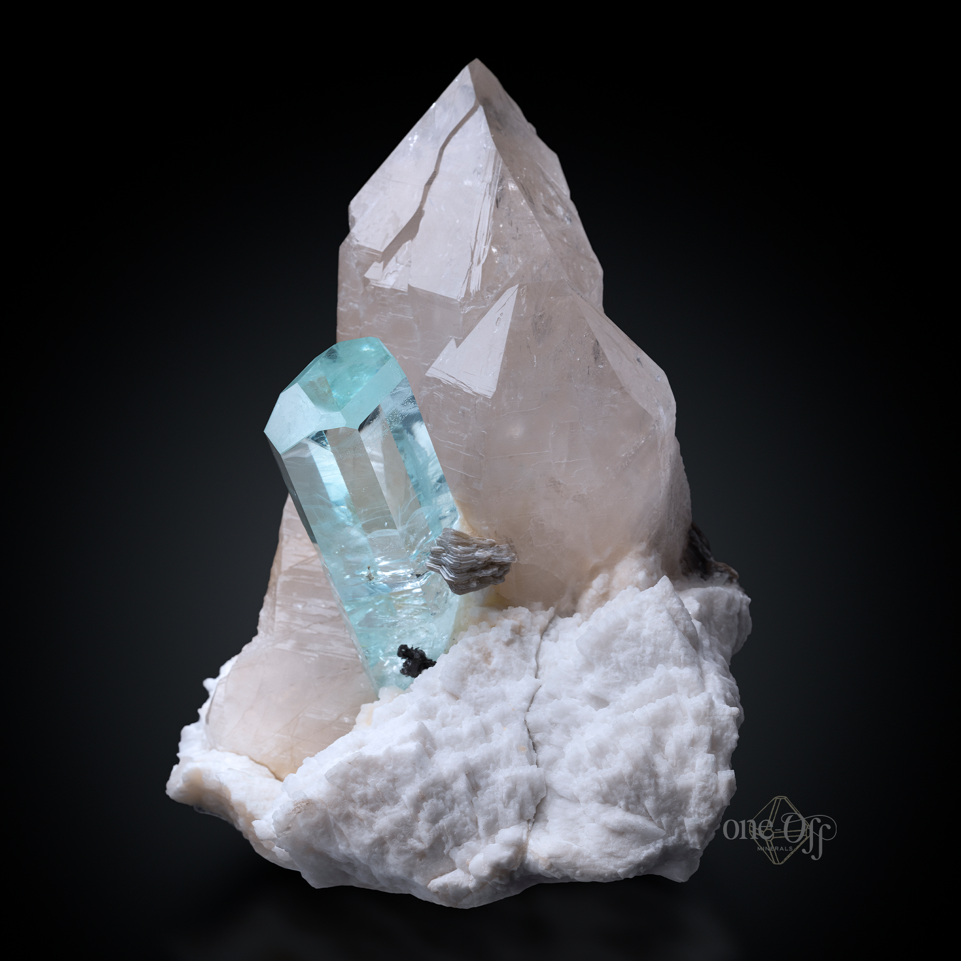 14kgf *Raw Rough Aquamarine & Harkimer &Opal オパール